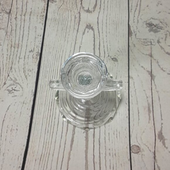 Cross Glass Candle Holder INRI Frosted Jesus Crucifix - Picture 6 of 9